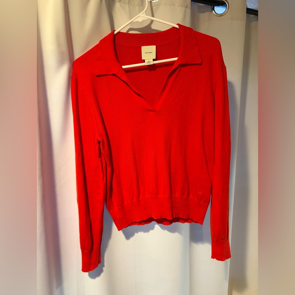 Calvin Klein Vibrant Red Sweater